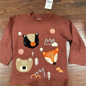 Next Brown Long Sleeve Tee for Effortless Style